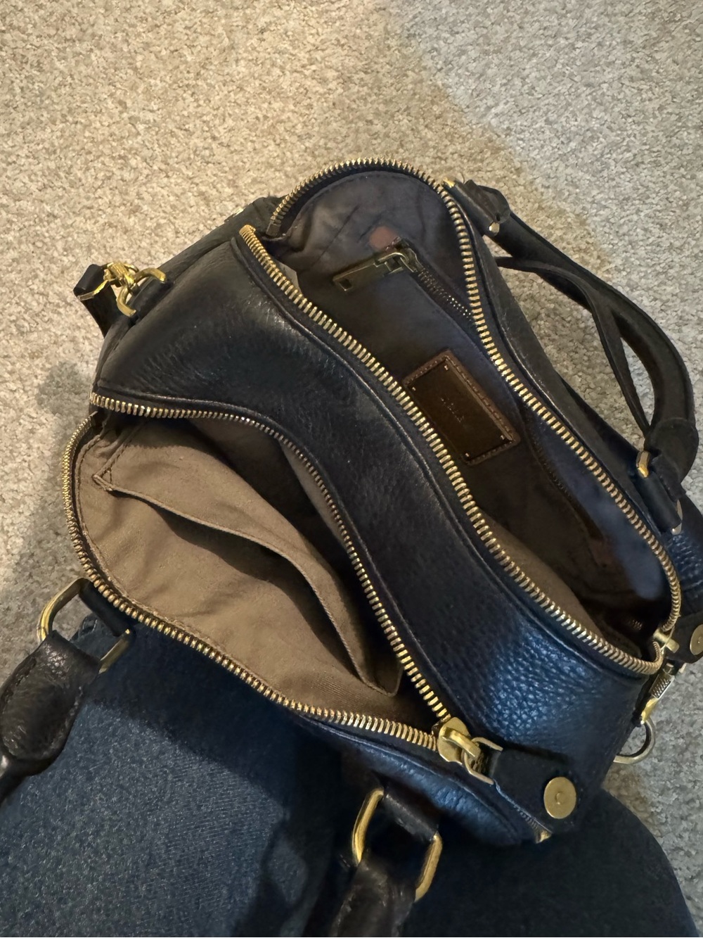 J.Crew black leather purse - Picture 3 of 7